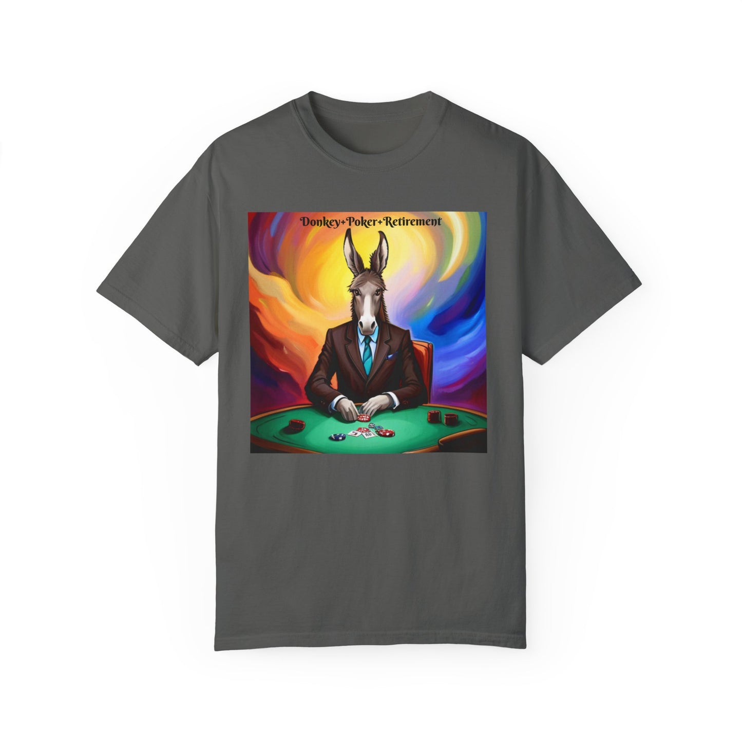 Donkey+Poker= Retirement" T-shirt