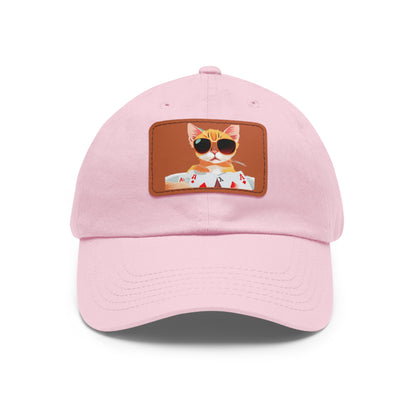 KOOL KAT Hat with Leather Patch (Rectangle)