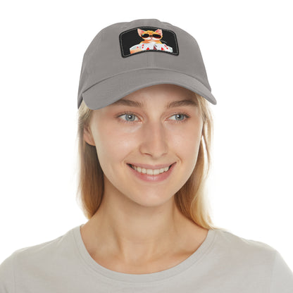 KOOL KAT Hat with Leather Patch (Rectangle)