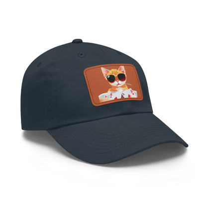 KOOL KAT Hat with Leather Patch (Rectangle)