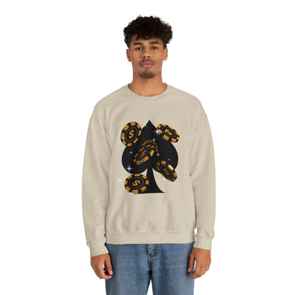 Poker Chips & Spade Heavy Blend™ Sweatshirt