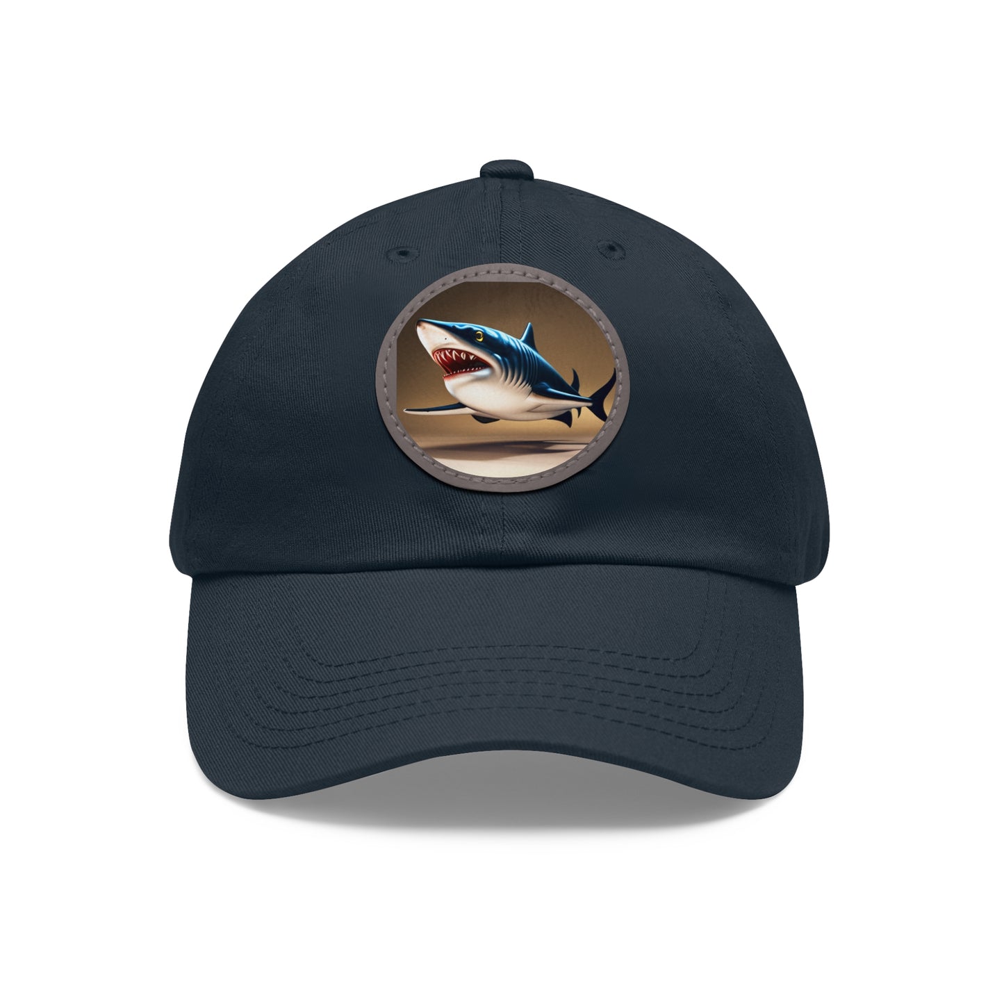 poker shark Hat with Leather Patch