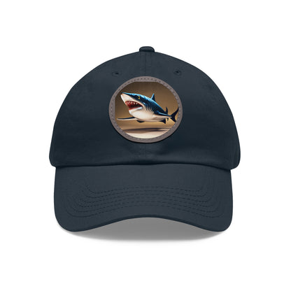 poker shark Hat with Leather Patch