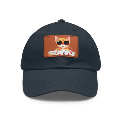 KOOL KAT Hat with Leather Patch (Rectangle)