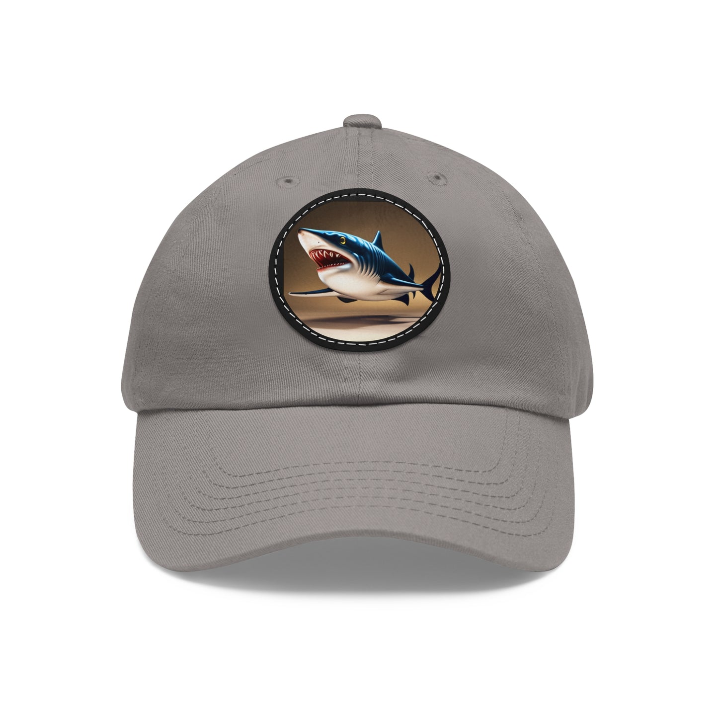 poker shark Hat with Leather Patch