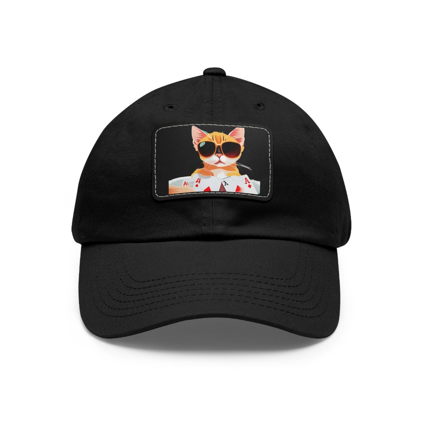 KOOL KAT Hat with Leather Patch (Rectangle)