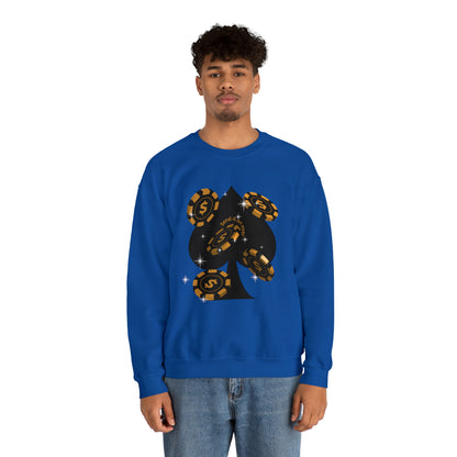 Poker Chips & Spade Heavy Blend™ Sweatshirt