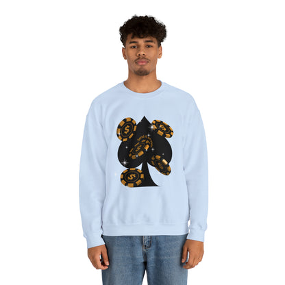 Poker Chips & Spade Heavy Blend™ Sweatshirt