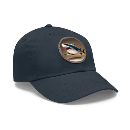 poker shark Hat with Leather Patch
