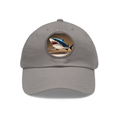poker shark Hat with Leather Patch