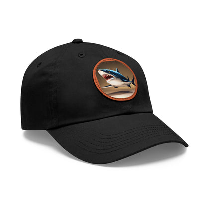 poker shark Hat with Leather Patch