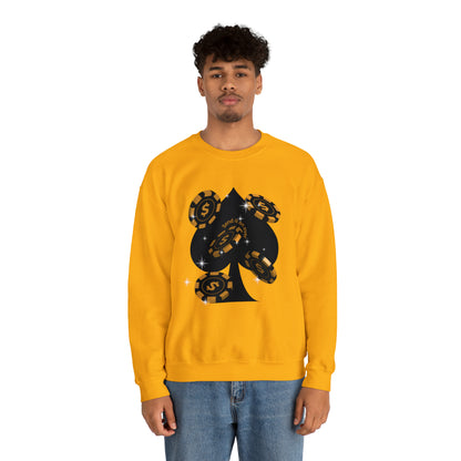 Poker Chips & Spade Heavy Blend™ Sweatshirt