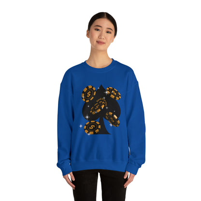 Poker Chips & Spade Heavy Blend™ Sweatshirt