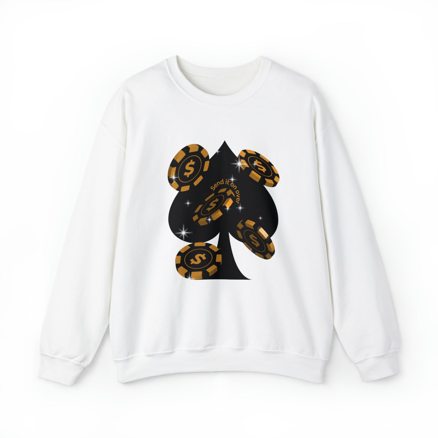 Poker Chips & Spade Heavy Blend™ Sweatshirt