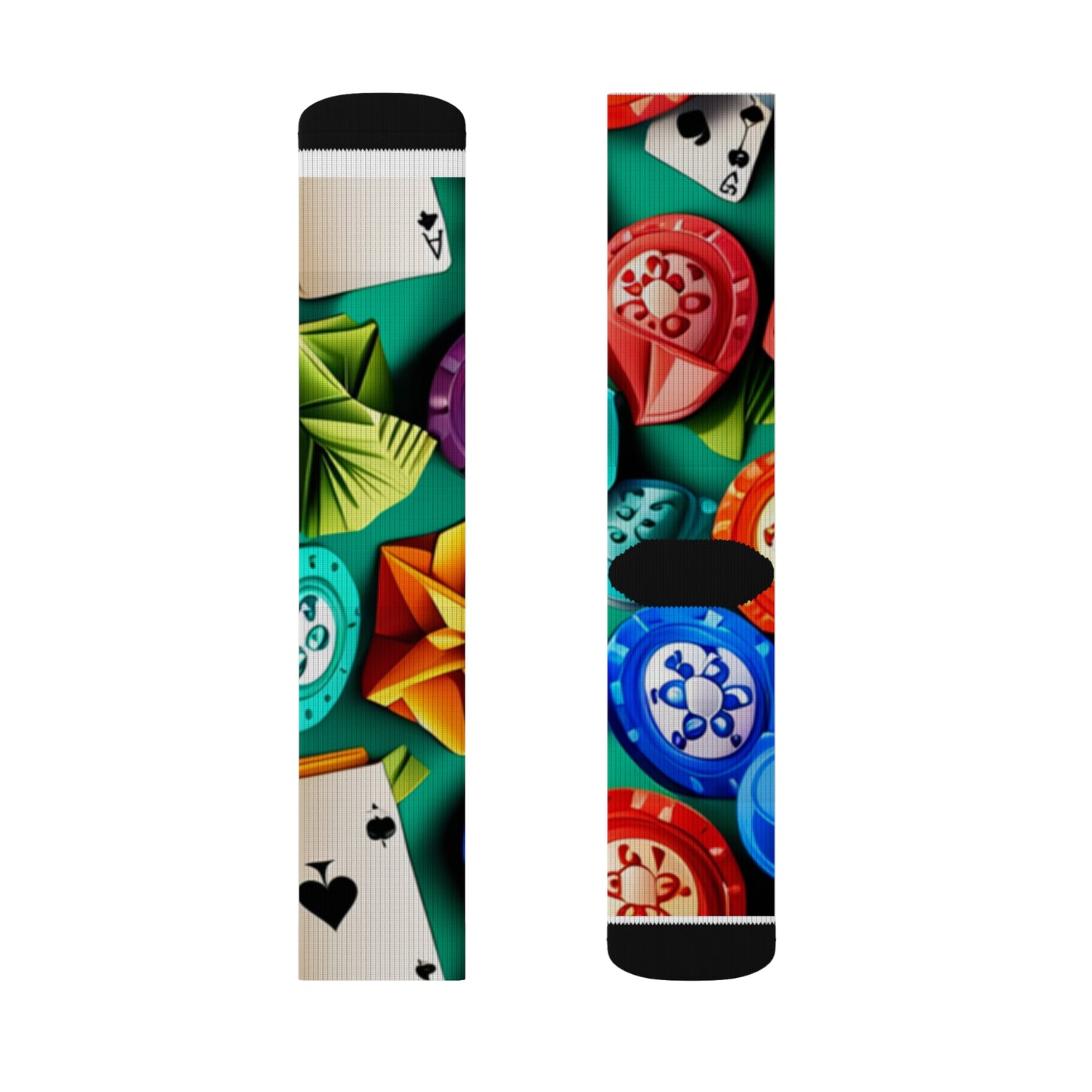 Pop art poker Sublimation Socks