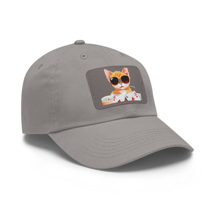KOOL KAT Hat with Leather Patch (Rectangle)