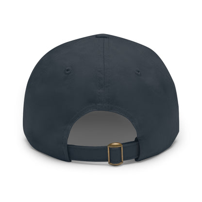 Poker cards Hat with leather detail patch