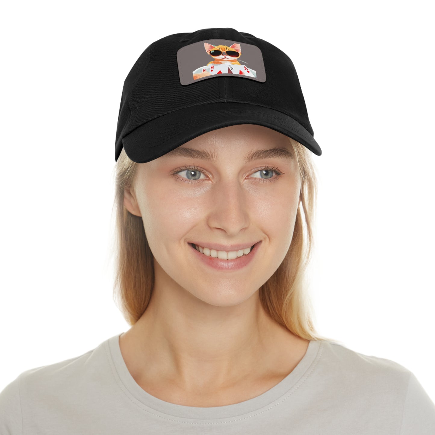 KOOL KAT Hat with Leather Patch (Rectangle)