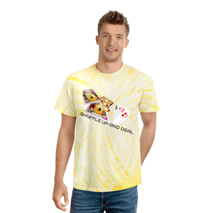 SHUFFLE UP AND DEAL Tie-Dye Tee, Cyclone