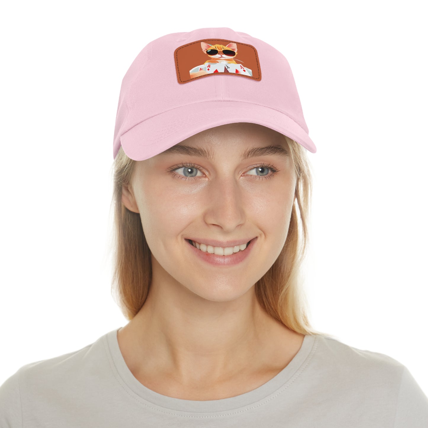 KOOL KAT Hat with Leather Patch (Rectangle)