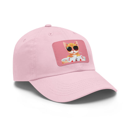 KOOL KAT Hat with Leather Patch (Rectangle)
