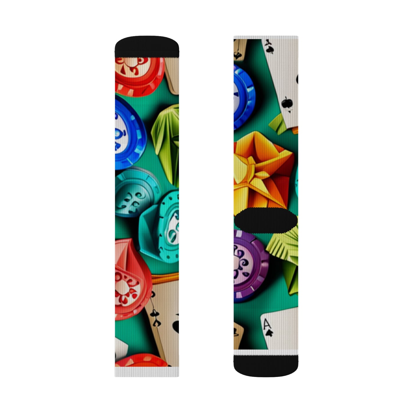 Pop art poker Sublimation Socks