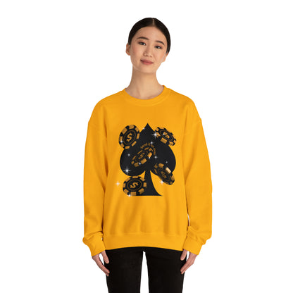 Poker Chips & Spade Heavy Blend™ Sweatshirt