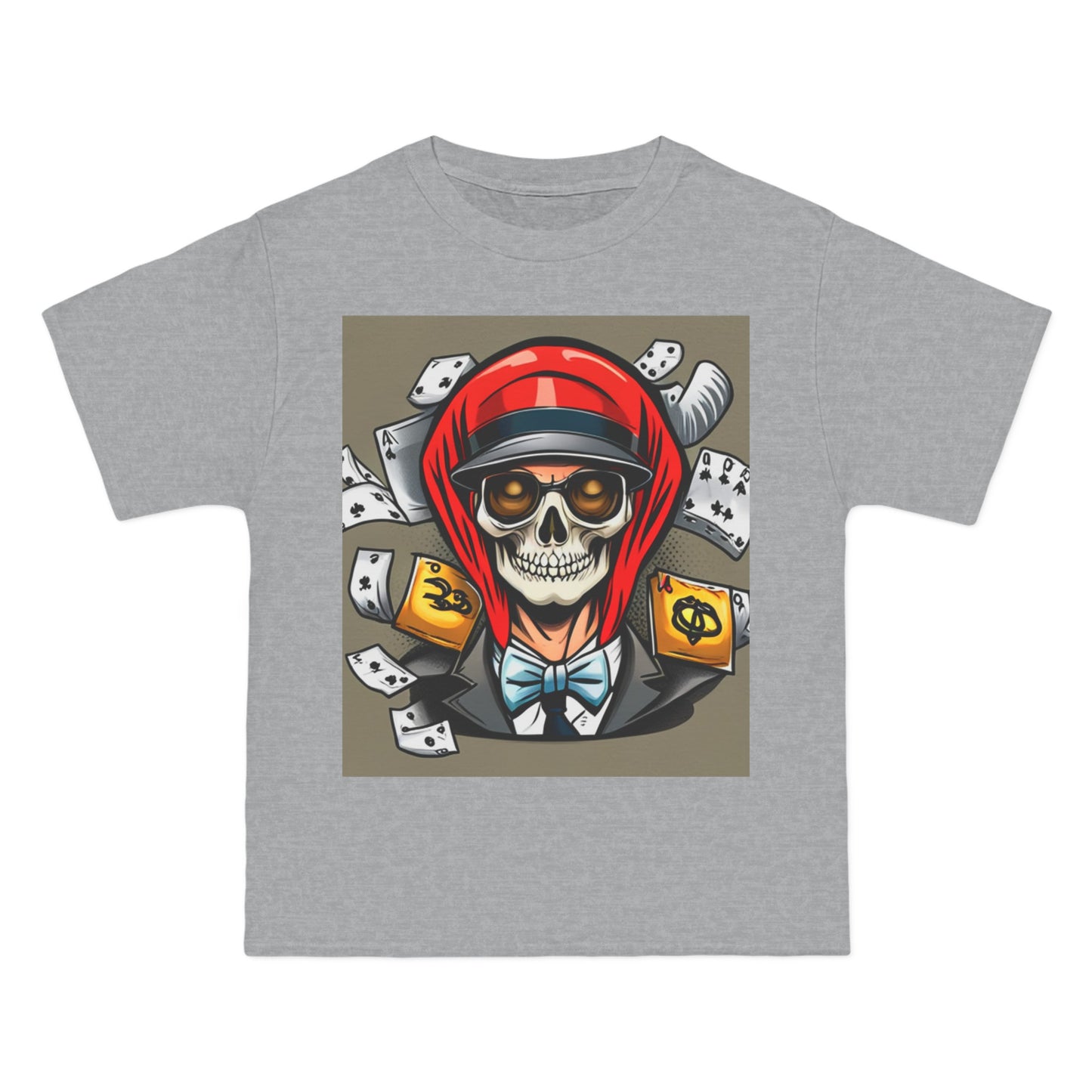 Halloween poker skull Beefy-T®  T-shirt