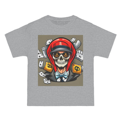Halloween poker skull Beefy-T®  T-shirt