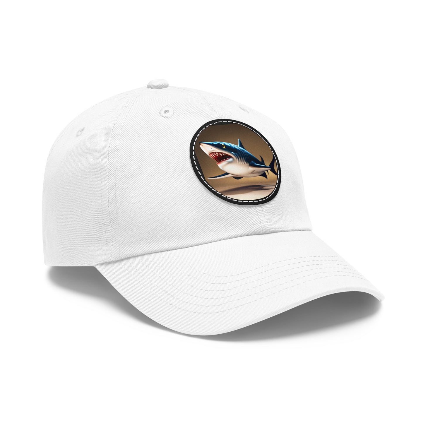 poker shark Hat with Leather Patch
