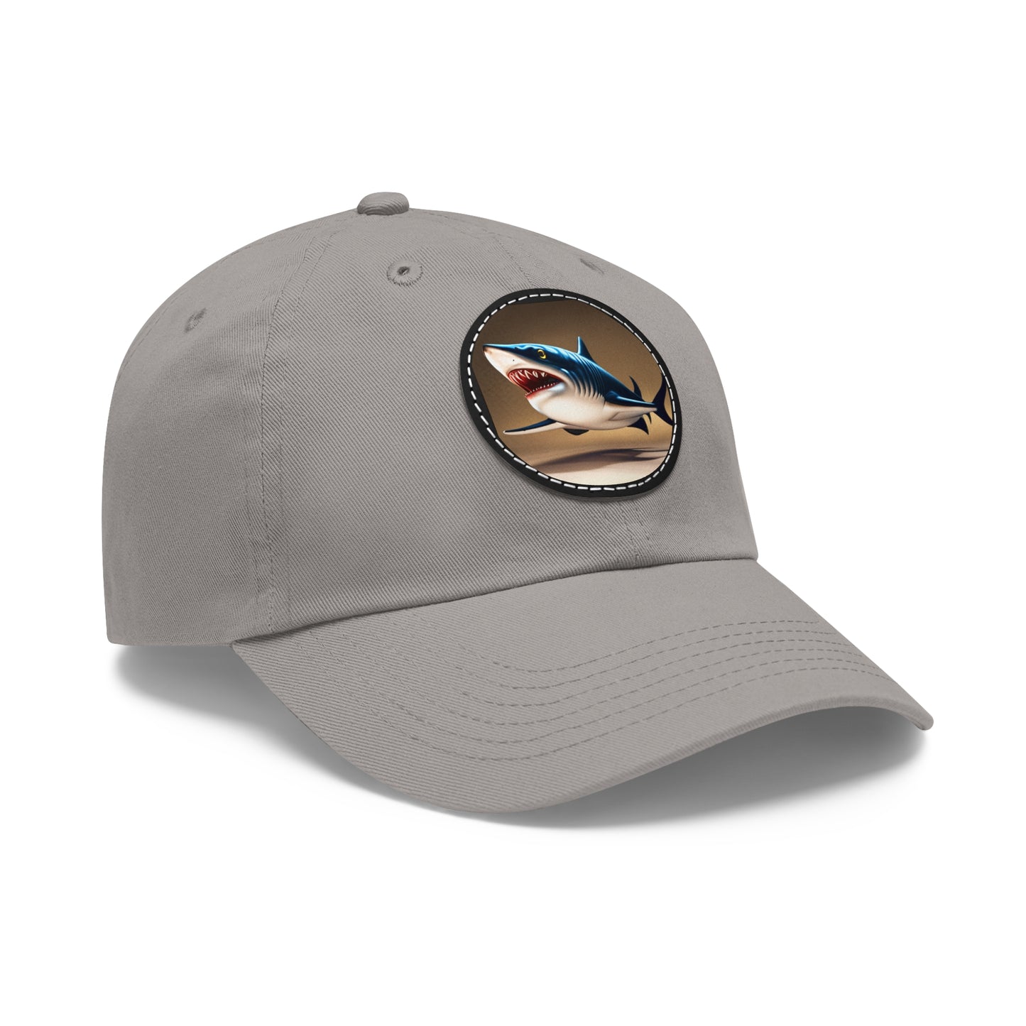 poker shark Hat with Leather Patch