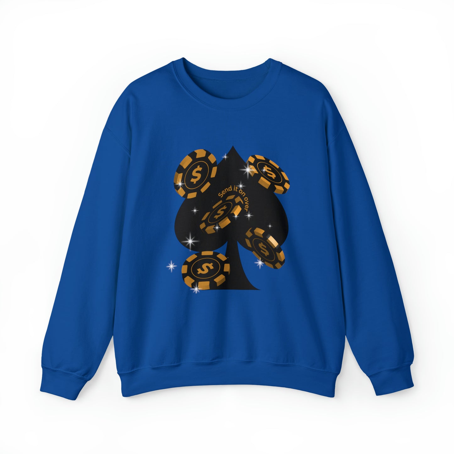 Poker Chips & Spade Heavy Blend™ Sweatshirt