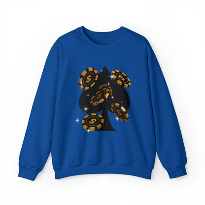 Poker Chips & Spade Heavy Blend™ Sweatshirt