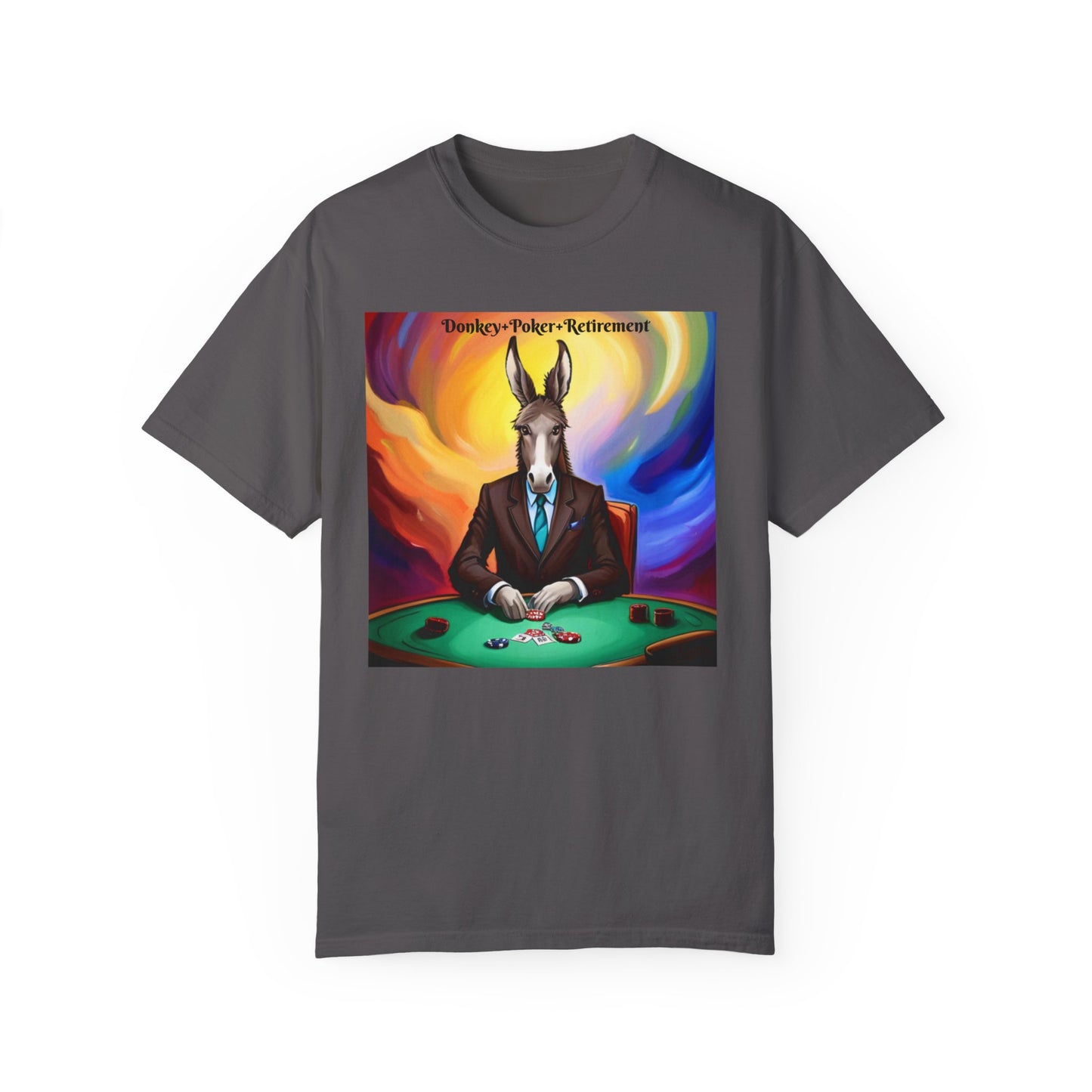 Donkey+Poker= Retirement" T-shirt