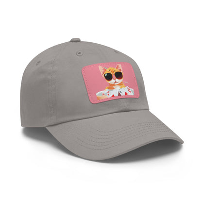 KOOL KAT Hat with Leather Patch (Rectangle)
