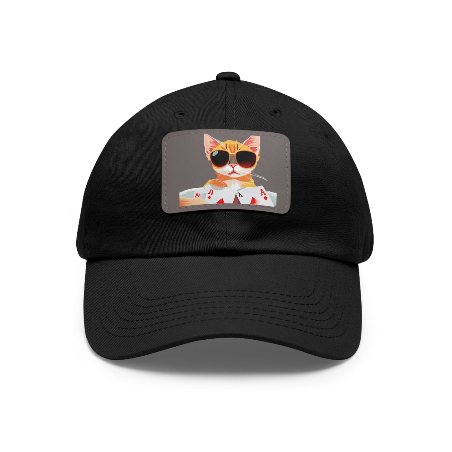 KOOL KAT Hat with Leather Patch (Rectangle)
