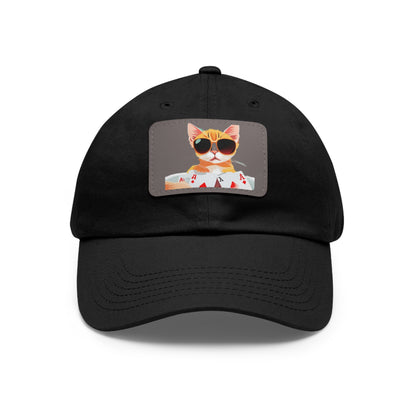 KOOL KAT Hat with Leather Patch (Rectangle)