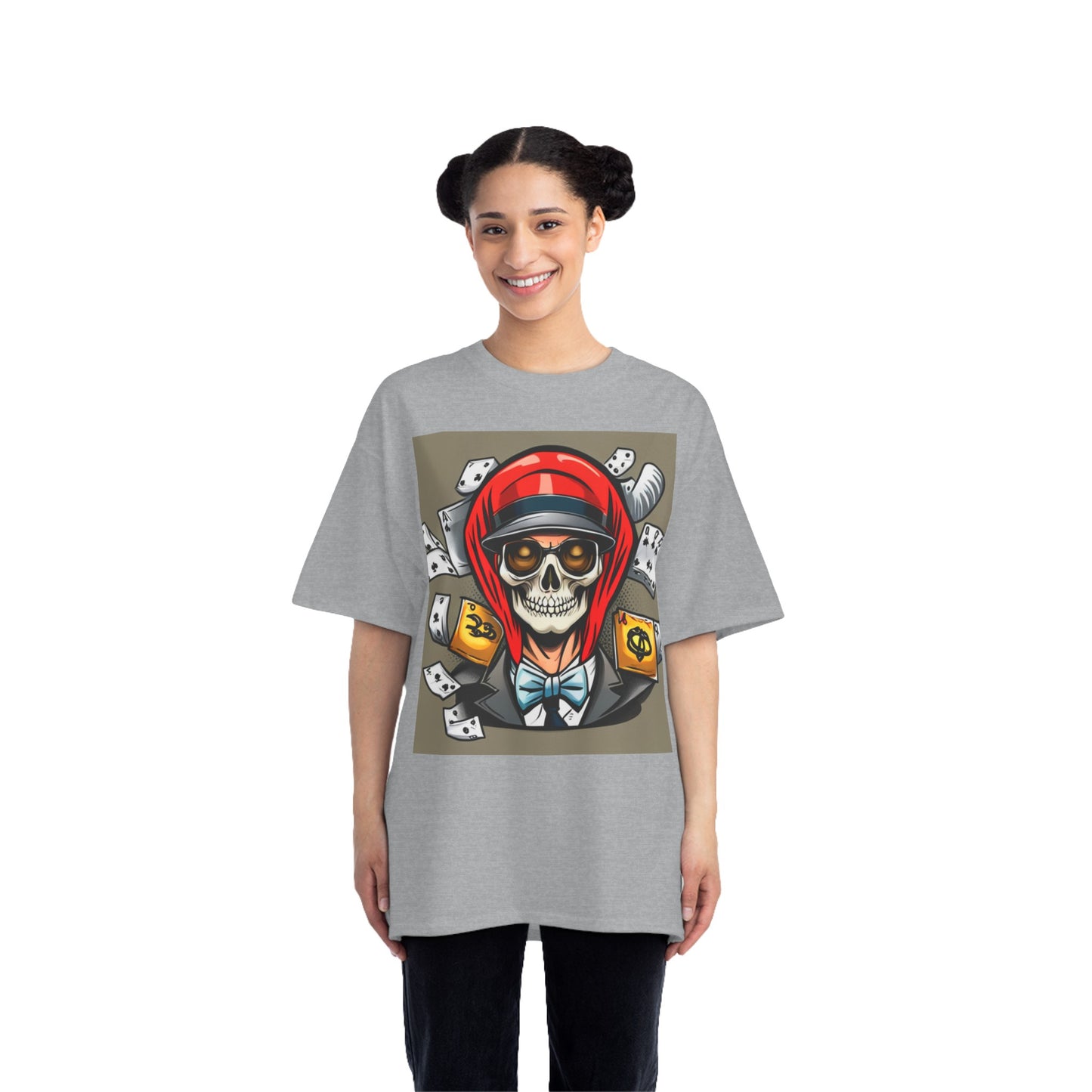 Halloween poker skull Beefy-T®  T-shirt
