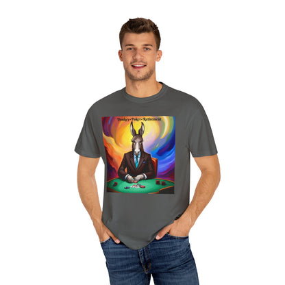 Donkey+Poker= Retirement" T-shirt