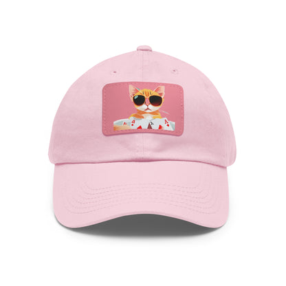 KOOL KAT Hat with Leather Patch (Rectangle)