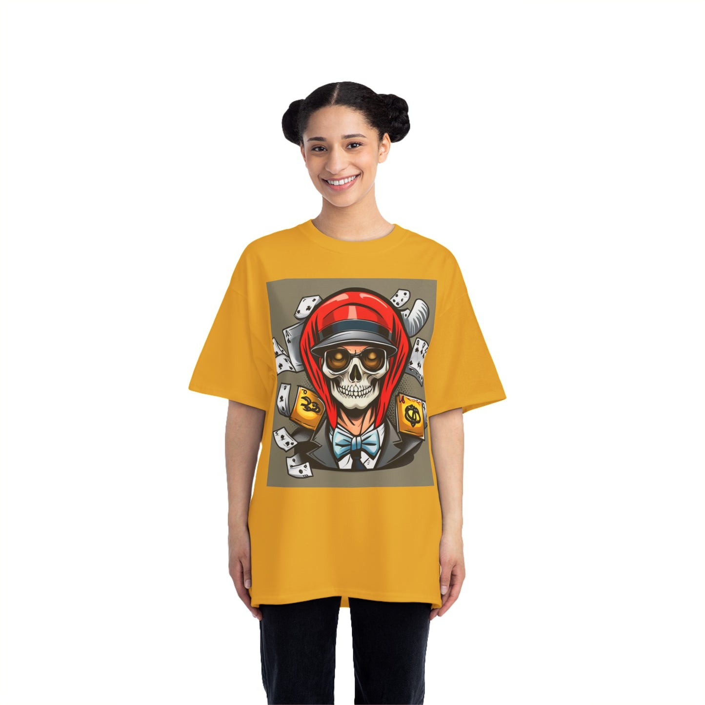 Halloween poker skull Beefy-T®  T-shirt