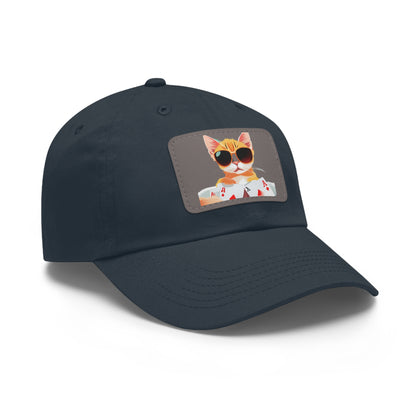 KOOL KAT Hat with Leather Patch (Rectangle)