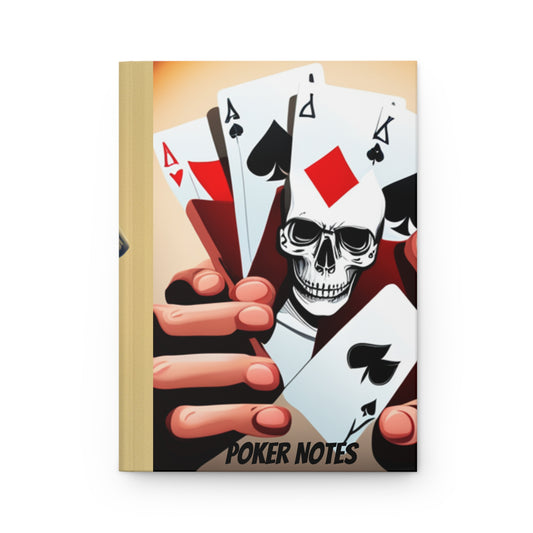 Poker skull Hardcover Journal notebook