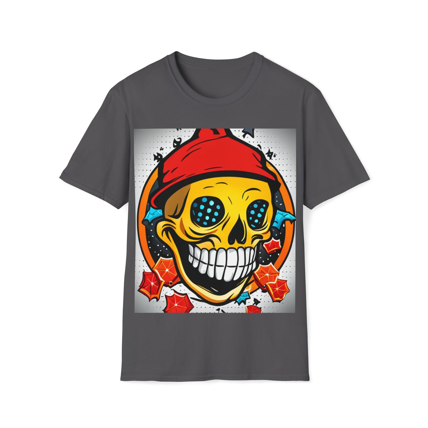 Poker Skull Beanie Soft Style T-Shirt